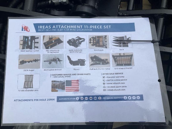 Mini Excavator Attachment Set