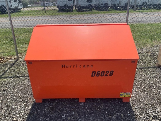 Unused Slope Lid Metal Tool Box