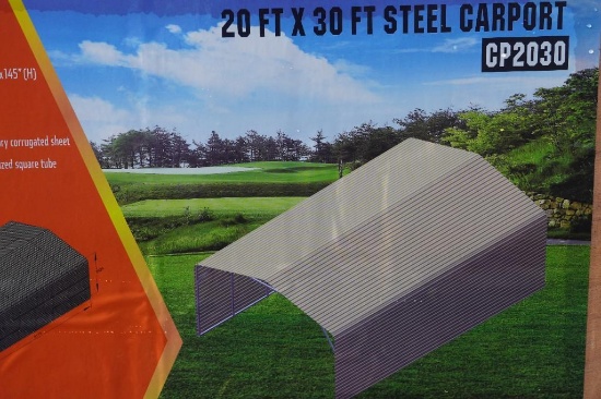New 20' x 30' Steel Carport