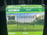 7' x 10' Wrought Iron Site Fence