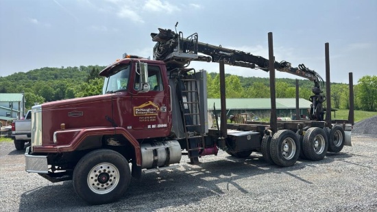 1994 AutoCar w/ Rotobec Loader Log Truck