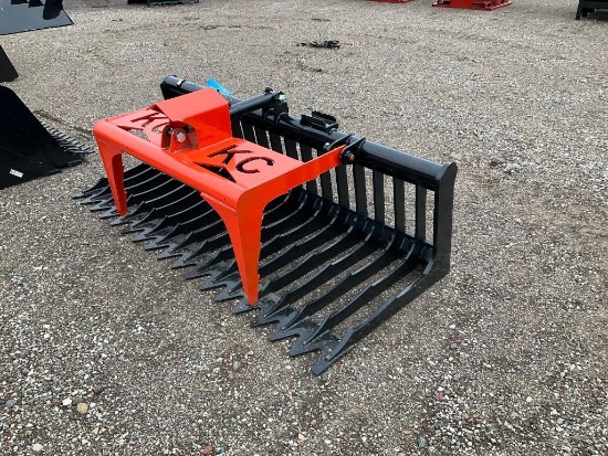 76" Skid Steer Skeleton Grapple Single Cylinder*