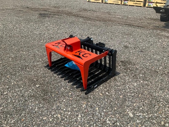 48" Skid Steer Skeleton Grapple Single Cylinder*