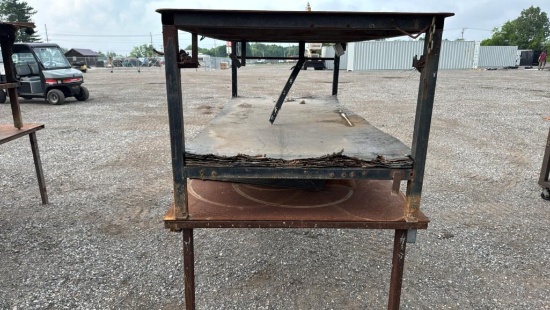2 Steel Top Tables*