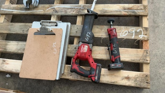 Sawzall, Die Grinder, and Clipboards