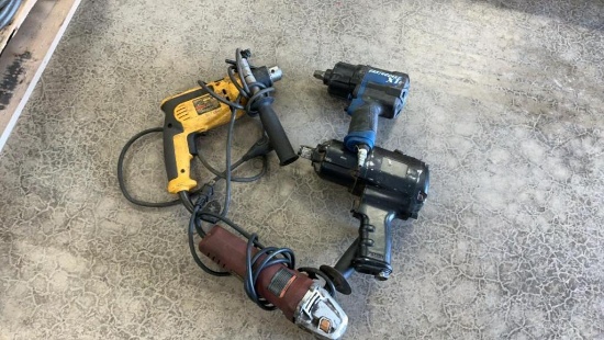 Hammer Drill, 4 1/2 Angle Grinder and Impacts