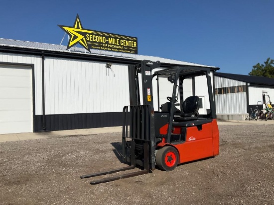 2021 Linde E20 Electric Forklift