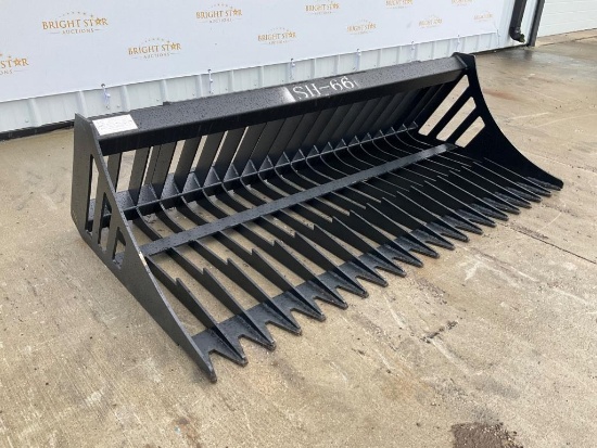 Unused Skid Steer Rock Bucket