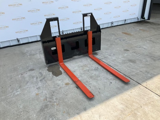 45" Skid Steer Fork Frame W/42in Forks