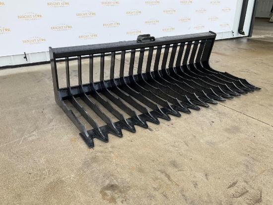 76" Skid Steer Skeleton Bucket Low Side