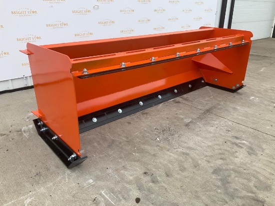 8' Skid Steer Pusher with Back Drag/Blade