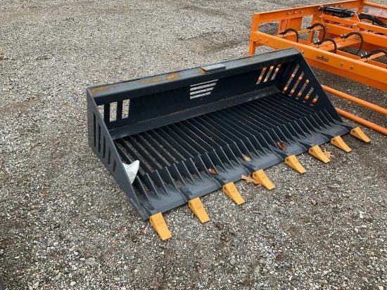 Unused Landhonor 72" Skid Steer Rock Bucket - Middlebury, IN