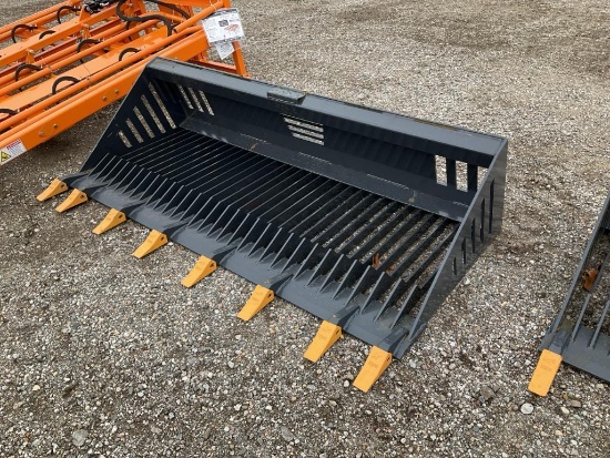 Unused Landhonor 78" Skid Steer Rock Bucket - Middlebury, IN