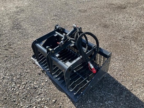 Unused Landhonor Mini Skid Steer Grapple Bucket - Middlebury, IN