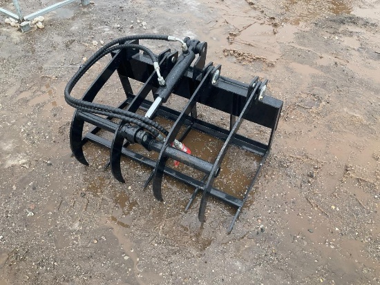 Unused Mini Skid Steer Tine Grapple