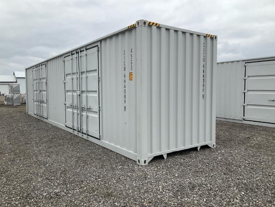 One Trip 40' High Cube 3-Door Shipping Container - Middlebury, IN