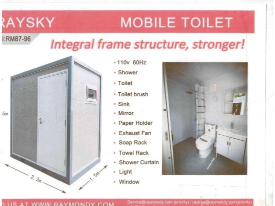 Unused Raysky Mobile Toilet