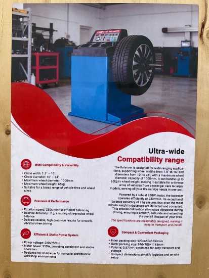Unused IRBM Wheel Balancing Machine - Middlebury, IN