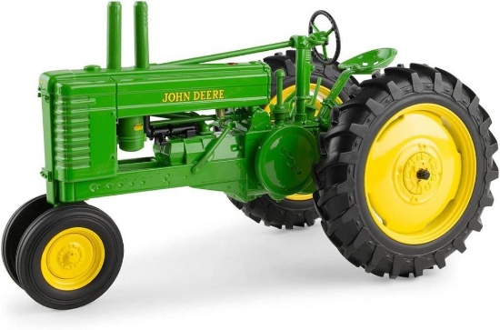 John Deere Early Styled A Tractor 1/16 Scale Metal Replica