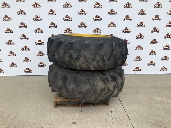 (2) Agricultural Tractor Tires on Rims