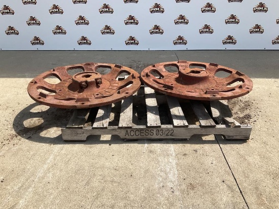 Pair of Tractor Cast Centers
