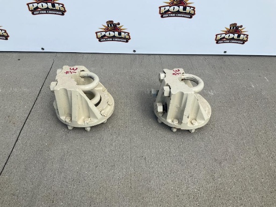 Pair of 3 1/4" IH Tractor Dual Wheel Hubs