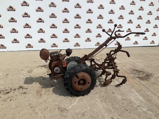 Montgomery Ward & Co. Walk-Behind Tractor with Cultivator Attachment