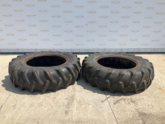 (2) CO-OP 18.4-34 Agricultural Tractor Tires