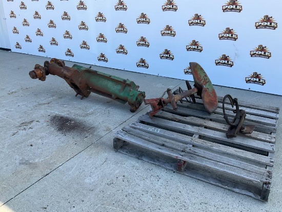 Assorted John Deere G Tractor Parts - Axle, Seat, and Bracket
