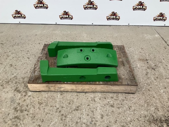 John Deere 3-Piece Tractor Weight Set
