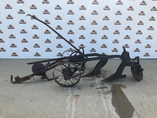 Antique Pull-Type Two-Bottom Moldboard Plow