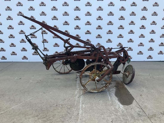 Antique Two-Bottom Pull-Type Moldboard Plow