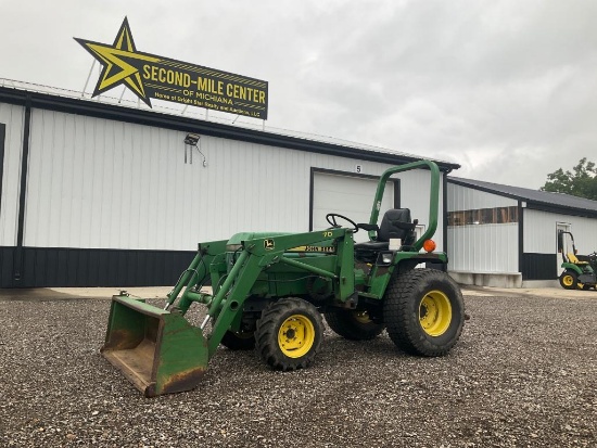 John Deere 755 4x4 Diesel 70 Loader Tractor