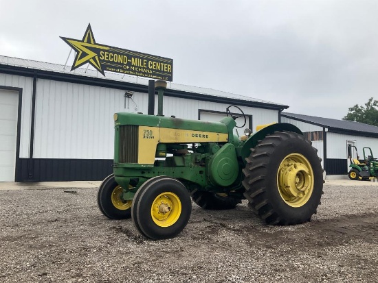 1958 John Deere 730 Standard Factory Electric Start Diesel Tractor