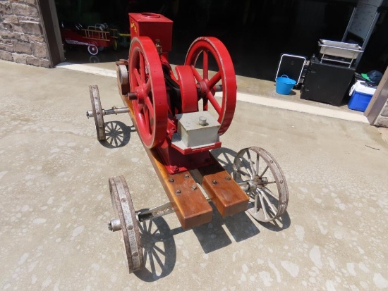 Waterloo Boy Hit-and-Miss Stationary Engine on Cart