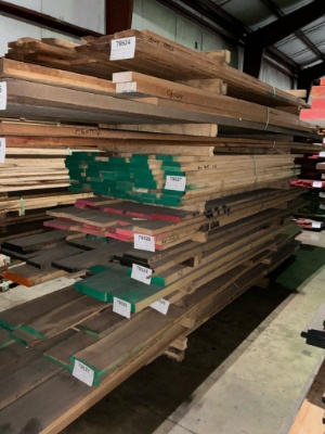 Rough-Sawn Cherry and Red Oak Hardwood Lumber