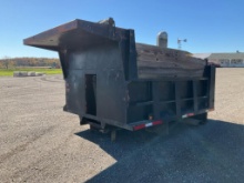 Steel Dump Body with Wood Side Extensions