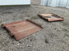 2 Heavy Duty Steel Forklift Dock Boards