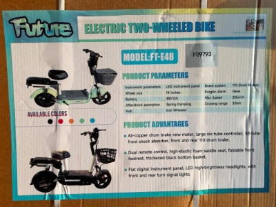 Unused Future FT-E48 Electric Two-Wheeled Bike - Middlefield, OH