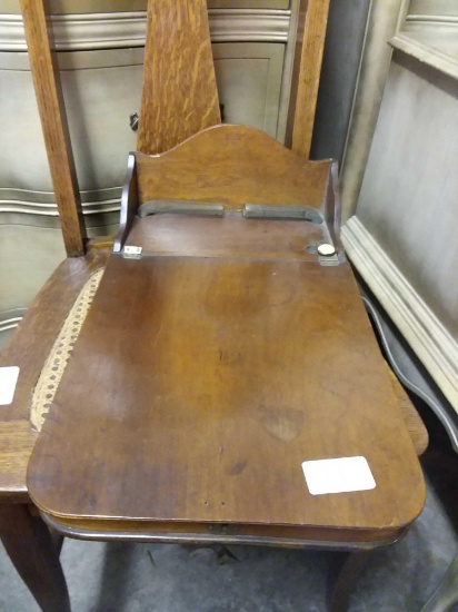 Rare Wooden Lap Desk with Ink Well