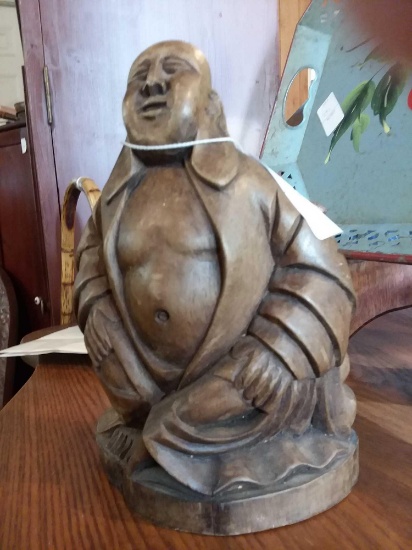 Carved Buddha sculpture