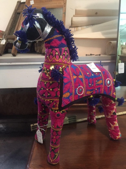 India Folk art horse. Very colorful