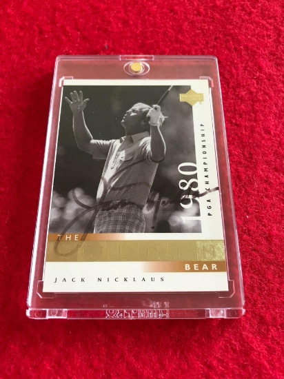 Jack Nicklaus signed & authenticated Upper Deck Card