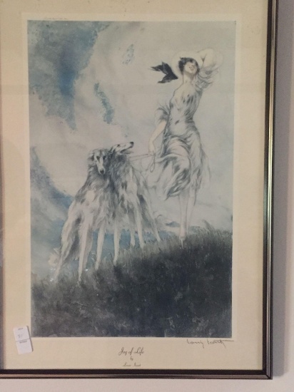 Louis Icart signed print Joy of Life