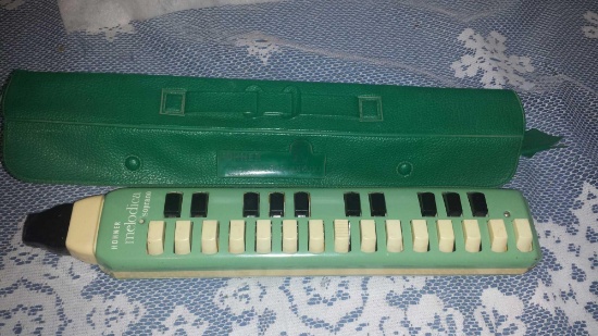 Vintage Hohner Melodica Soprano with Case, Made in Germany in the 1960s