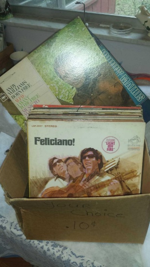 Lot of 24 Vinyl Albums including Johnny Mathis, Glen Campbell, Jose Feliciano, etc.