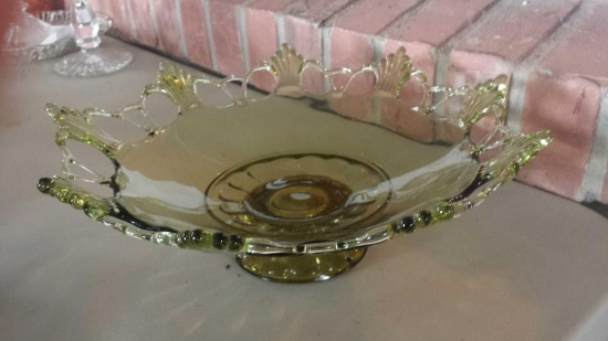 Impressive Westmoreland Green Glass Bowl