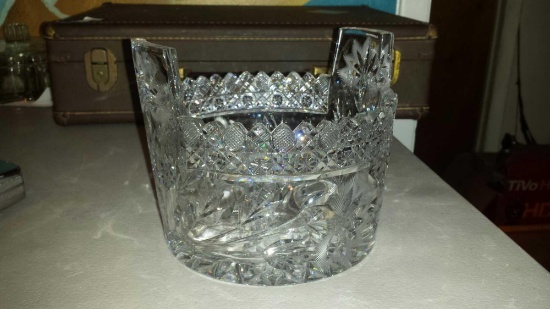 Gorgeous Cut Glass Ice Bucket
