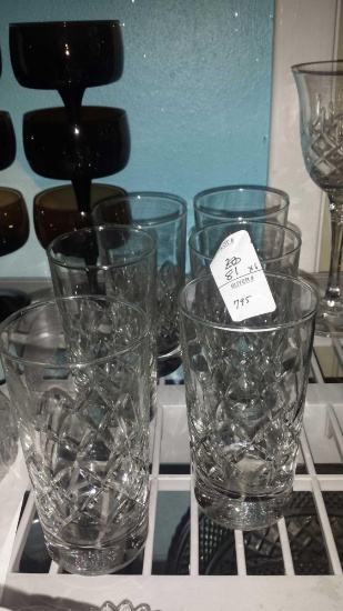 Set of 6 nice clear tumblers