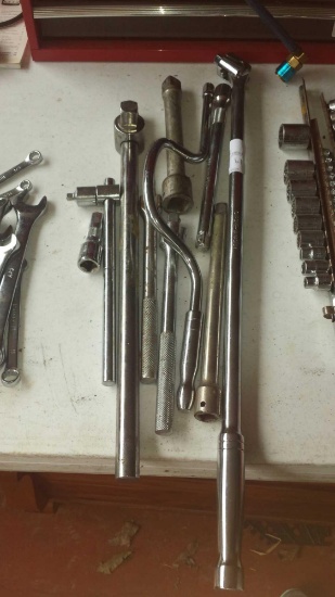 Lot of Large Socket Wrenches/Breaker Bar